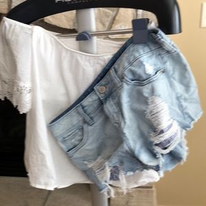 Express Tops - Express cotton off shoulder shirt Express Tops - Express cotton off shoulder shirt